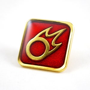 Pin de esmalte suave con el ícono del trabajo de mago negro de FFXIV