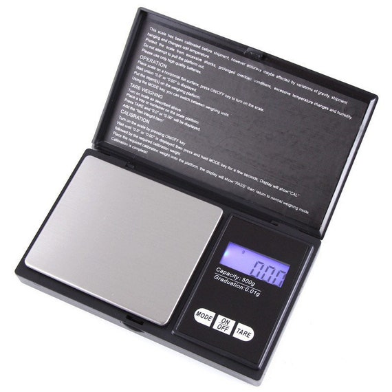Mini Scale 0.01-500g Digital LCD Fine Scale Pocket Scale Gold