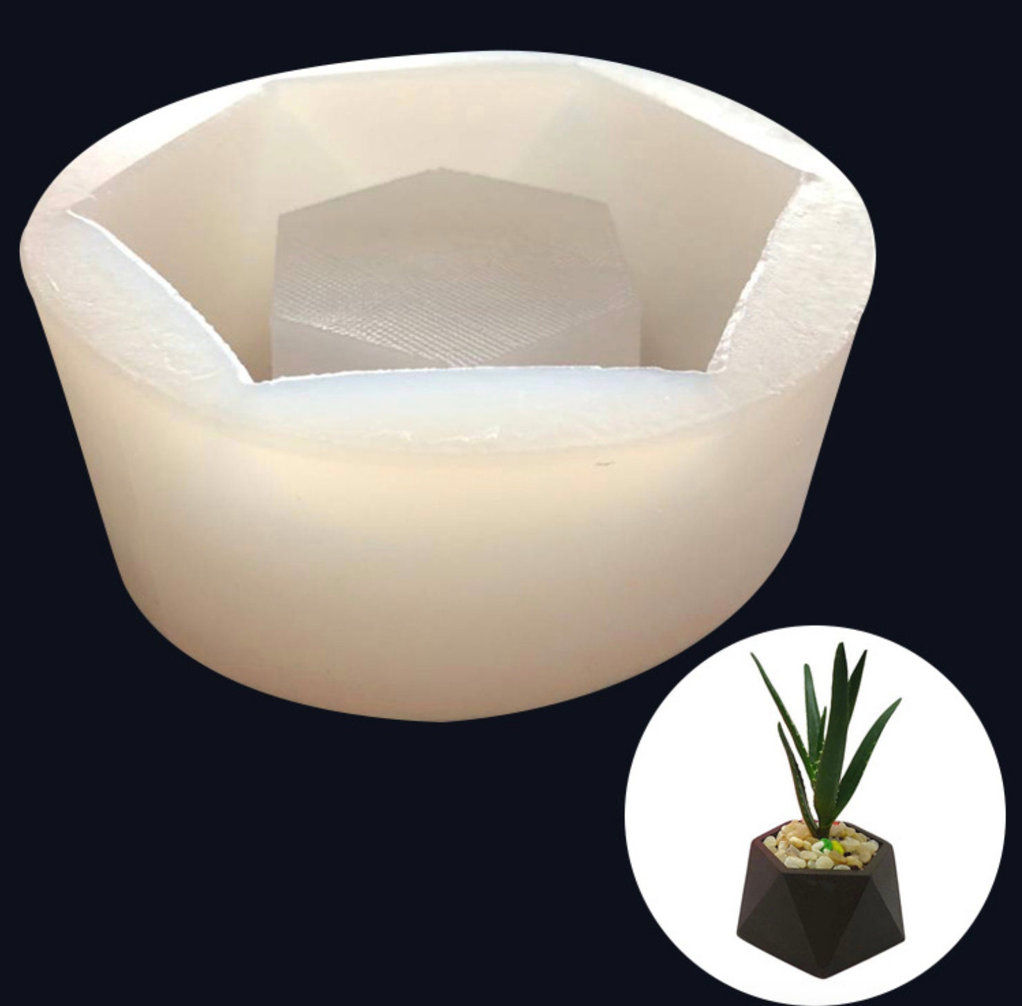 Mini Flower Pot Silicone Mold Resin Craft Resin Molding Etsy