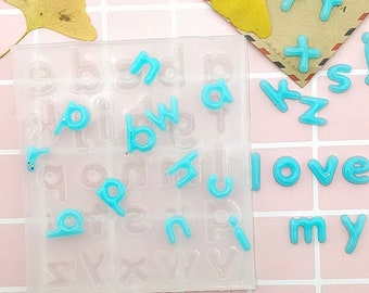 Letters Lower case Silicone Mold Resin Craft Resin Moulding Alternative DIY Crystal Epoxy Resin Mold-Handmade