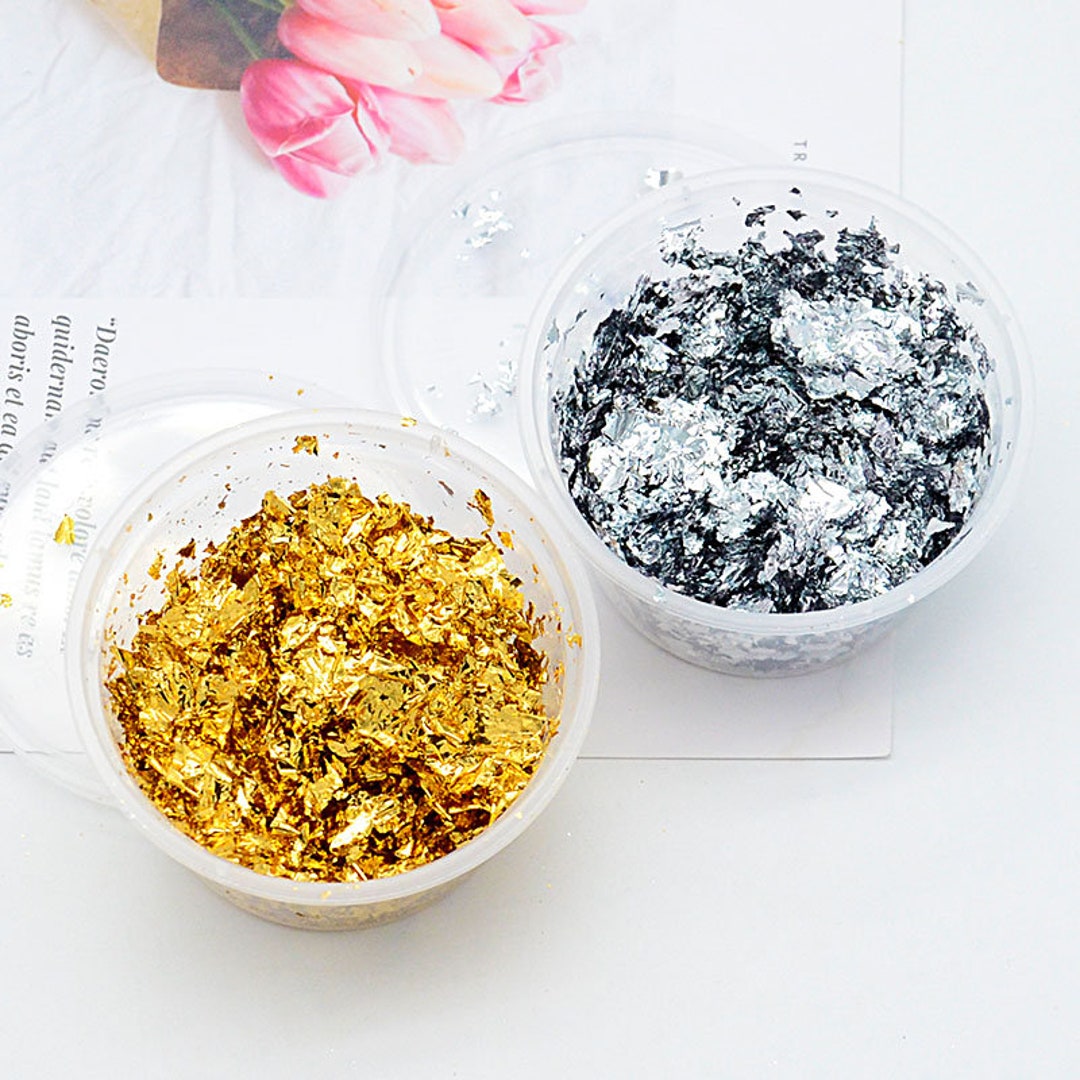 2/3/5/10g Gold Sliver Copper Foil Sequins Gold Leaf Flakes Epoxy Resin  Filling DIY Silicone Mold Nail Art Jewelry Making Decor