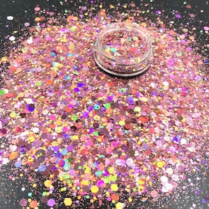 0.4 1 2.5mm 10g 100g gemengde kleur hologram poeder glitter poeder glitter glitter glanzende vlokken schimmelvullingen hars epoxyhars holo rosal