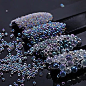 10g Balglas Mix Glas Bal Strass voor Nagels Hars Hars Decoderen Hologram 1-3mm Glitter Glanzende Vullingen Hars EpoxyHars Holo