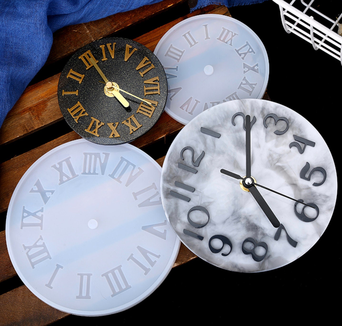 Clock Silicone Mold for Jewelry Making 10/15cm Handmade Tool DIY