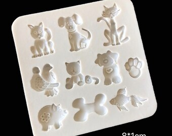 Animal Matte Silicone Mold Epoxy Mold Epoxy Resin Soap Mold Fondant Molding CastingAlternative DIY Epoxy Resin Resin