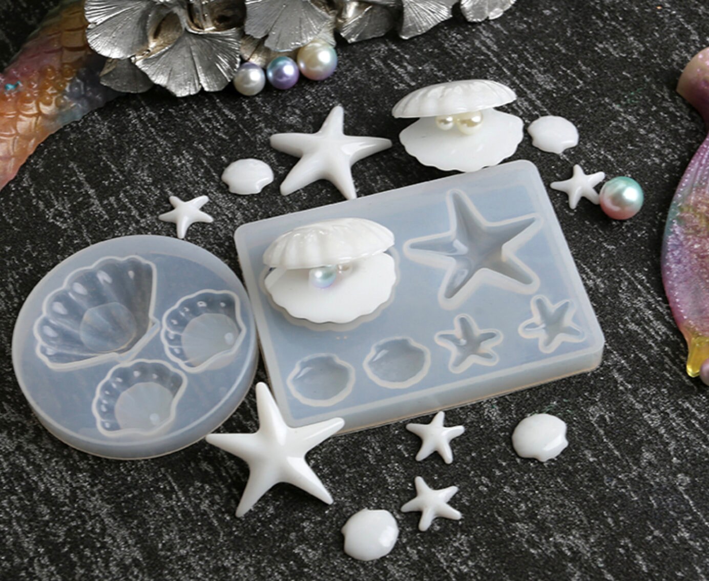 Candle Making Starfish Bowl Silicone Mold Resin Craft Resin Moulding