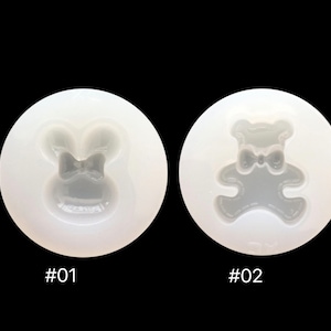 Bear Rabbit Silicone Mold Resin Silicone Mold Resin Candle Holder Casting Epoxy Resin Resin Crystal Epoxy Resin Mold-Handmade
