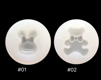 Bear Rabbit Silicone Mold Resin Silicone Mold Resin Candle Holder Casting Epoxy Resin Resin Crystal Epoxy Resin Mold-Handmade