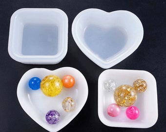 Coaster Plate Silicone Mold Resin Silicone Mold Resin Candle Holder Casting Epoxy Resin Epoxy Resin Form-Handmade