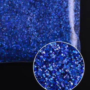 1 mm 10g 100g gemengde kleur hologram poeder glitter poeder glitter glanzende vlokken mal vullingen hars epoxyhars holo blauw