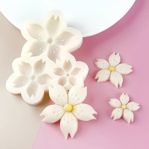 Cherry blossom silicone mold flowers fondant resin molding alternative epoxy resin mold