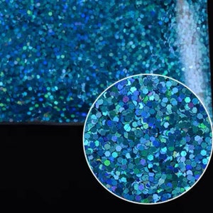 1 mm 10g 100g gemengde kleur hologram poeder glitter poeder glitter glanzende vlokken mal vullingen hars epoxyhars holo blauw