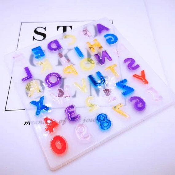 16cm Large Size A Z Letters Mold Resin Letters Silicone Mold 26