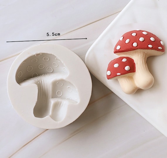 3D Mushroom Ornament Pendant Silicone Mold DIY Jewelry Making