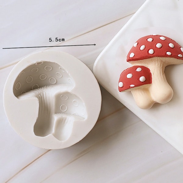 Mushroom Shape DIY Fondant Chocolate Cake Biscuit Silicone Decoration Modeling Tool Handmade Mushroom Silicone Mold