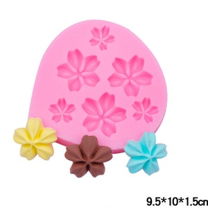 Cherry Blossom Silicone Mold Flowers Fondant Resin Molding CastingAlternative Epoxy Resin Form