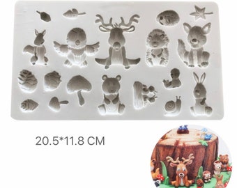 Animal Matt Silicone Mold Epoxy Mold Epoxy Resin Soap Casting Mold Fondant Mold Casting Alternative DIY Epoxy Resin Resin