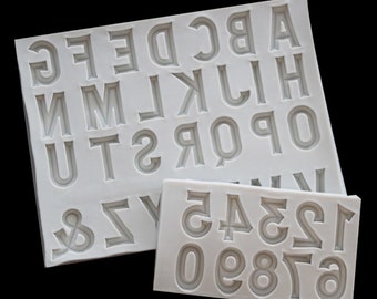 Letters Silicone Mold Epoxy Resin Soap Mold Fondant Mold Mold CastingAlternative DIY Epoxy Resin Resin