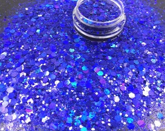 0.4 1 2.5mm 10g 100g mixed Multi Color Hologram Powder Glitter Powder Glitter Glitter Glossy Flakes Mold Fillings Resin Epoxy Resin Holo Blue