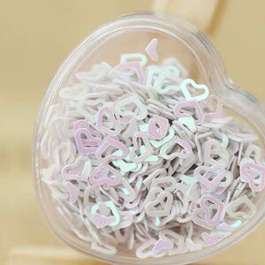 10g 4mm Poeder Glitter Poeder Glitter Glossy Flakes Mold Vullingen Hars EpoxyHars Holo Wit