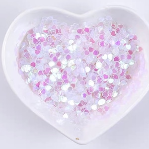 10g 3mm Poeder Glitter Poeder Glitter Glanzende Vlokken Schimmel Vullingen Hars Epoxy Hars holo transparantie Wit