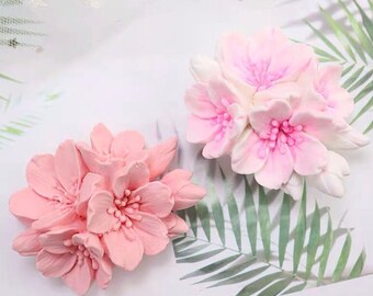 Flowers Almond Blossom Silicone Mold Craft Resin Molding Casting Alternative DIY Crystal Epoxy Resin Mold-Handmade