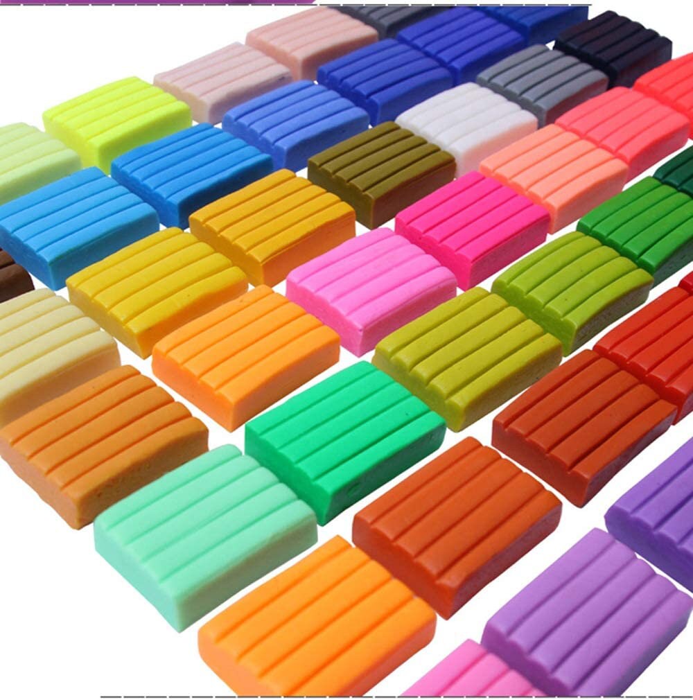 32 Blocks Polymer Clay Set Colorful DIY Soft Craft Oven Bake Modelling Clay  Kit