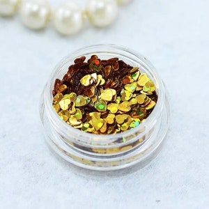 10g 3 mm poeder glitter poeder glitter glanzende vlokken mal vullingen hars epoxyhars holo goud