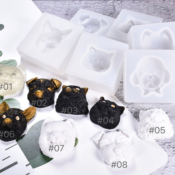 Cat Dog Silicone Mold Resin Craft Resin Molding CastingAlternative DIY Crystal Epoxi Resin Form-Handmade