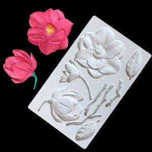 Lotus Silicone Mold Flowers Fondant Resin Molding CastingAlternative Epoxy Resin Mold