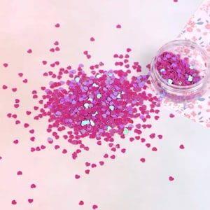 10g 3mm Poeder Glitter Poeder Glitter Glanzende Vlokken Schimmel Vullingen Hars Epoxy Hars Holo Roze