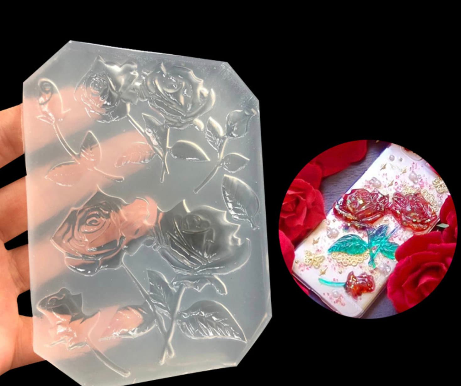 Roses Silicone Mold Resin Craft in Germany Resin Molding