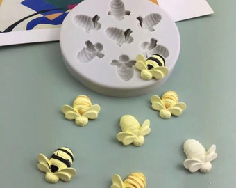 Bee Silicone Mold Resin Fondant in Germany Resin Molding CastingAlternative DIY Epoxy Resin Form-Handmade