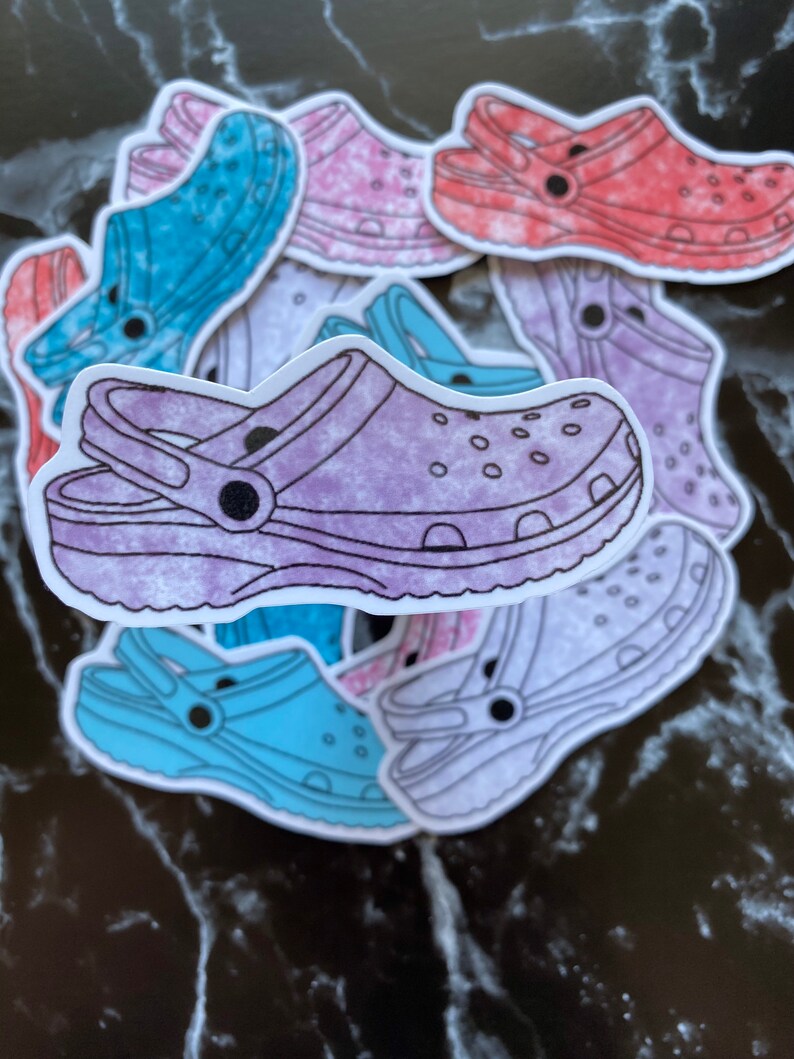Croc Sticker Pack Croc Lovers Waterproof Sticker Perfect Etsy