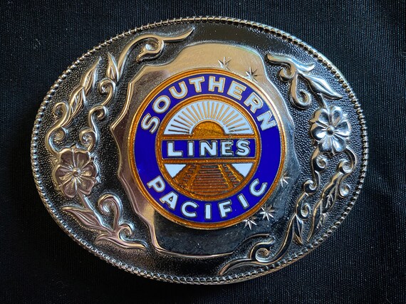 Southern Pacific railroad belt buckle - Gem