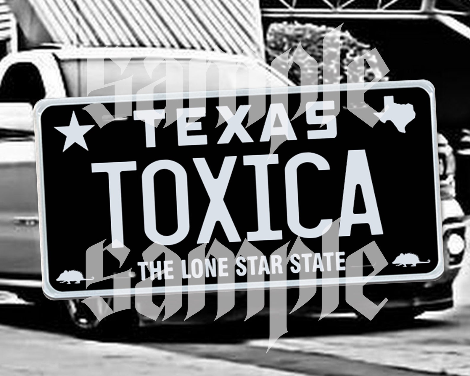 ME LA PELAN Texas license plate Etsy