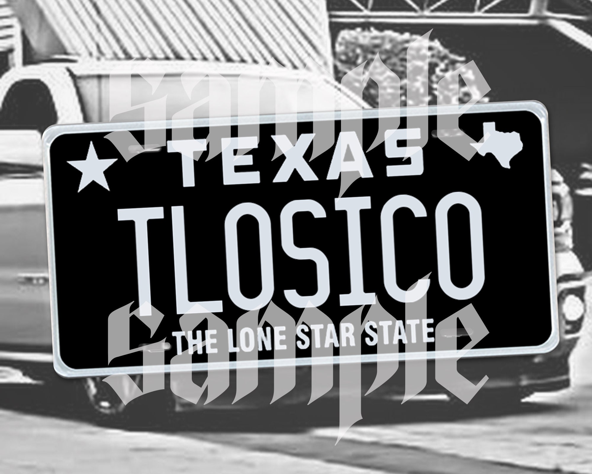TLOSICO Texas License Plate Etsy