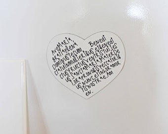 Ave Maria : Thin Magnet, Catholic magnet, Hail Mary Full of Grace, fridge magnet, locker magnet, Catholic prayer, gift for teen, TLM, Latin