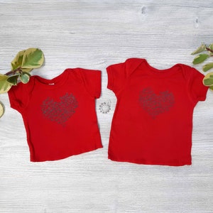Ave Maria | Hail Mary baby t-shirt heart shape Catholic baby shower gift Catholic baptism gift