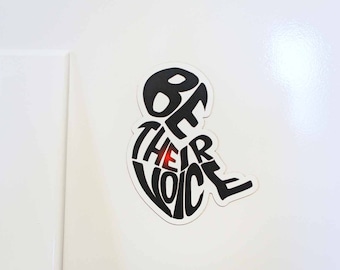 Be Their Voice Pro-Life Heartbeat Magnet: Pro-Life Anti Abortion Catholic magnet