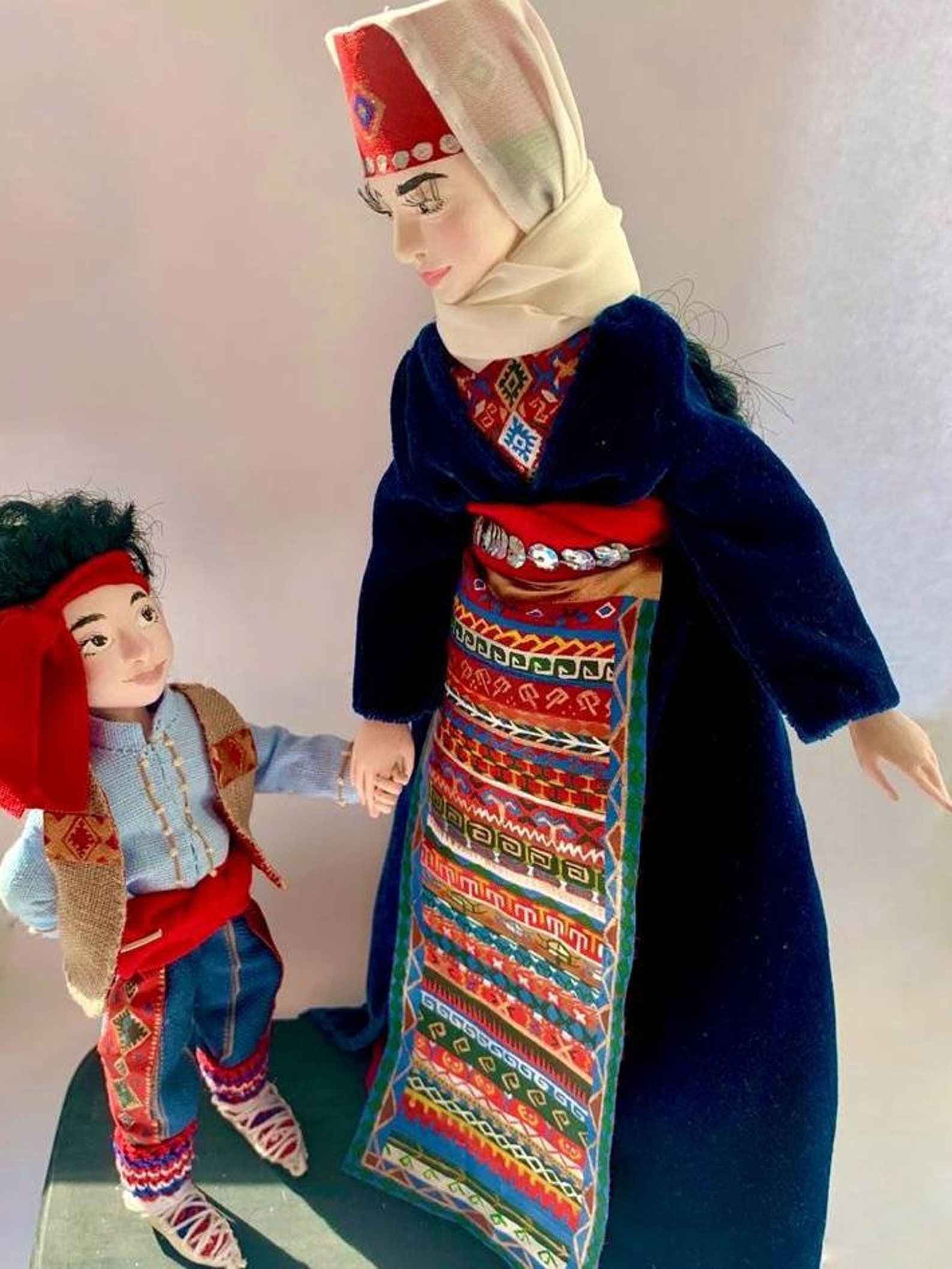 Mothers doll. Azerbaijan National Doll. Azerbaijan National Dolls Craft.