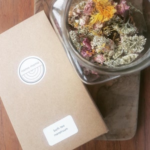 Organic Bath Tea Moontime | Herbal Bath Soak | Sitz Bath | Self Care