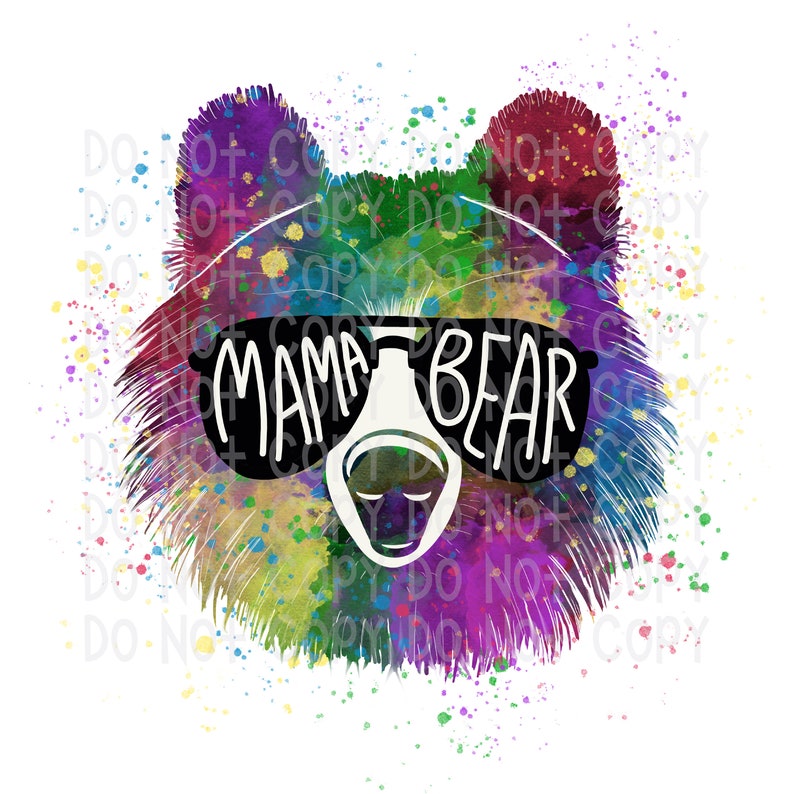 Mama Bear Sunglasses Sublimation Transfer | Etsy