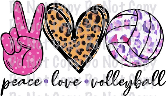 Free Peace Love Volleyball Svg Free SVG PNG EPS DXF File