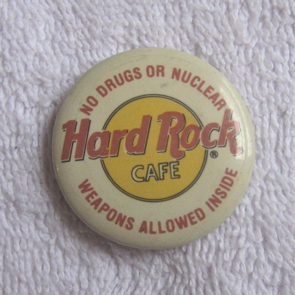 Hard Rock Cafe Vintage Button Pin