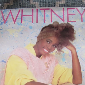 Whitney Houston Vintage Very Rare Oversized Promotional Poster MINT (1986)