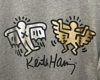 Keith Haring Icarus Authentically Branded T Shirt Size Men's Large