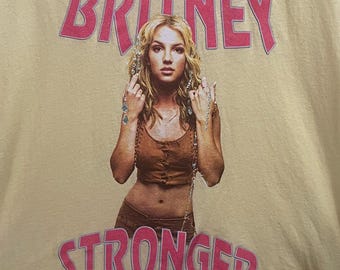 Britney Spears Oops...I Did It Again Stronger T Shirt Like New (Size Ladies Medium)