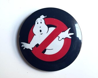 Ghostbusters Movie Rare Oversized Movie Button Pin (1984)