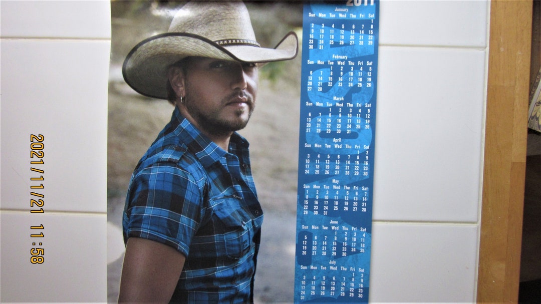 Jason Aldean Rare Promotional Calendar Poster Etsy